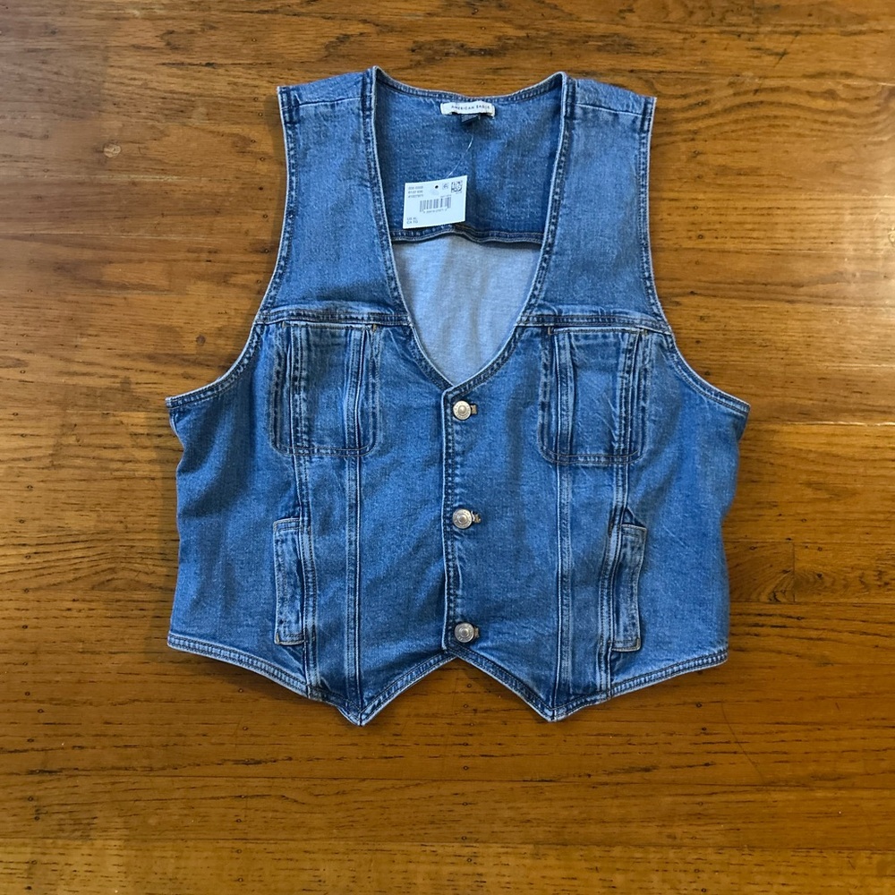 American Eagle Denim Vest Top - Ladies XL